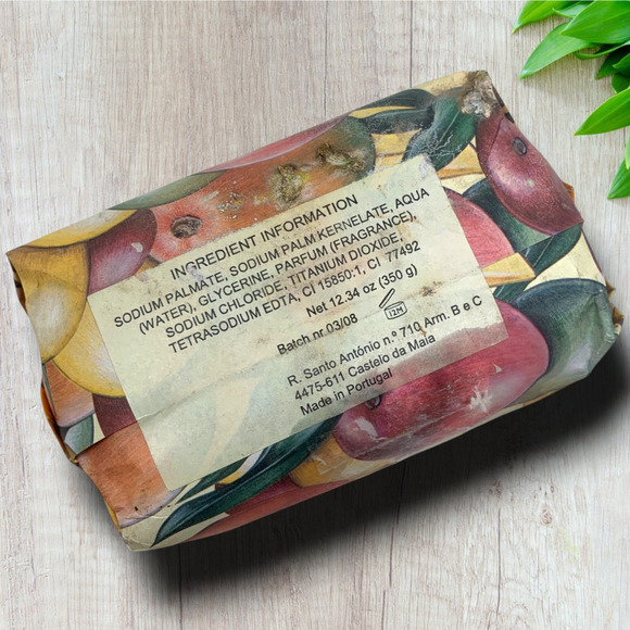 NEW Castelbel Mango Aromatic Soap Bar Jumbo 12.5 oz Wrapped Made in Portugal NWT - Picture 2 of 3